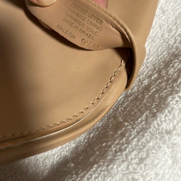 Gianni Bini Elegant Tan Block Heel Sandals - Picture 12 of 13